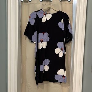 Ann Taylor florals dress belted size 00P